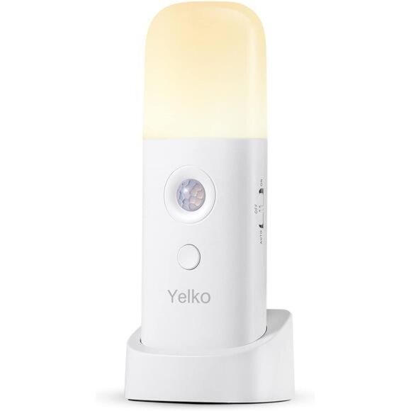 Motion Sensor Night Light Rechargeable Battery Powered Portable Dimmable Warm - Picture 1 of 7